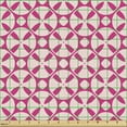 thumbnail image 2 of Ambesonne Abstract Geometry Fabric by the Yard Upholstery, Feminine Motifs, 1 Yard, Pale Eggshell Hot Pink, 2 of 5