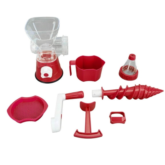 Manual Citrus Juicer, Hand Press Lemon Orange Squeezer Red