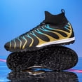 thumbnail image 6 of ChiVerve Men's High Tops Soccer Shoes,Lace-Up Athletic Football Cleats Lightweight Indoor/Outdoor TF AG Turf Training Soccer Cleats Sneaker, 6 of 8