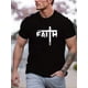 thumbnail image 1 of FAITH Print T Shirt, Tees for Men, Casual Short Sleeve T-shirt for Summer, 1 of 6