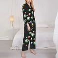 thumbnail image 3 of Daiia Happy New Year1 for Women's Long-Sleeved Pajama Set – Soft & Comfortable Sleepwear Button-Up Pajamas Cozy Lounge Wear-Small, 3 of 7