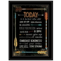 Today Is a Brand New Day by Marla Rae Printed Wall Art Wood Multi-Color