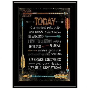 Today Is a Brand New Day by Marla Rae Printed Wall Art Wood Multi-Color