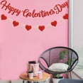 thumbnail image 3 of XunW Valentine Party Supplies Wedding Decoration Valentine'S Day Decorations 3Set Romantic Red Heart Letters Balloons Banners, 3 of 8