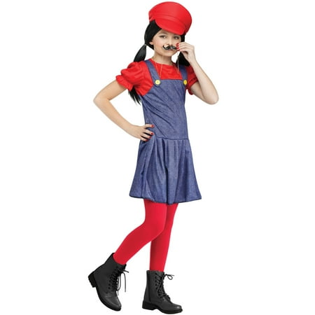 Pretty Plumber Child Costume (Red)