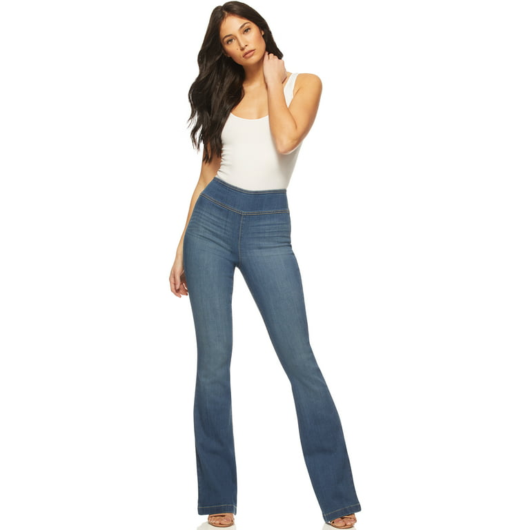 Sofia Jeans Women's Melisa Flare High Rise Pull On Jeans 