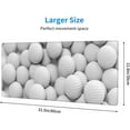thumbnail image 3 of Large Mouse Pad XXL, Golf White Gaming Mouse Pad, Big Desk Mat with Stitched Edges Mousepad for Gaming Keyboard Computer Laptop Office, 31.5'''' X 12'''', 3 of 5