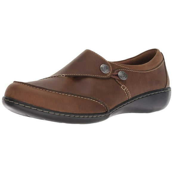 Clarks Womens Ashland Lane Q Leather Closed Toe Loafers