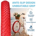 thumbnail image 3 of Neumáticos y tubos para bicicleta SIMEIQI 26 x 2.125 rojos, paquete de 2, 3 of 7