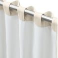 thumbnail image 2 of Chevron 80C/20P Sustainable Triple Lined Rod Pocket w/Back Tabs Patio Panel 96x84 Ivory, 2 of 5