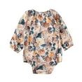 thumbnail image 5 of Fesfesfes Newborn Infant Baby Bodysuit Girls Fashion Long Sleeve Floral Romper Bodytsuit Outfits Summer Sale, 5 of 9