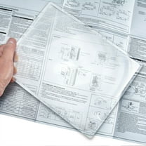 Carson Page Magnifier 2x Rigid Frame Sheet Magnifier Reading Aid Ideal for Reading Books, Newspapers, Maps, and More