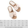 thumbnail image 2 of Sandalias planas abiertas Slotas de nudo de arco Sandalias al aire libre Boho (39) Beige, 2 of 8