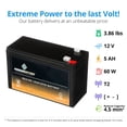 thumbnail image 5 of Chrome Battery 12V (12 Volt) (12 Volt) 5ah-long 60w Sealed Lead Acid (SLA) Battery - T2 Terminals, 5 of 6