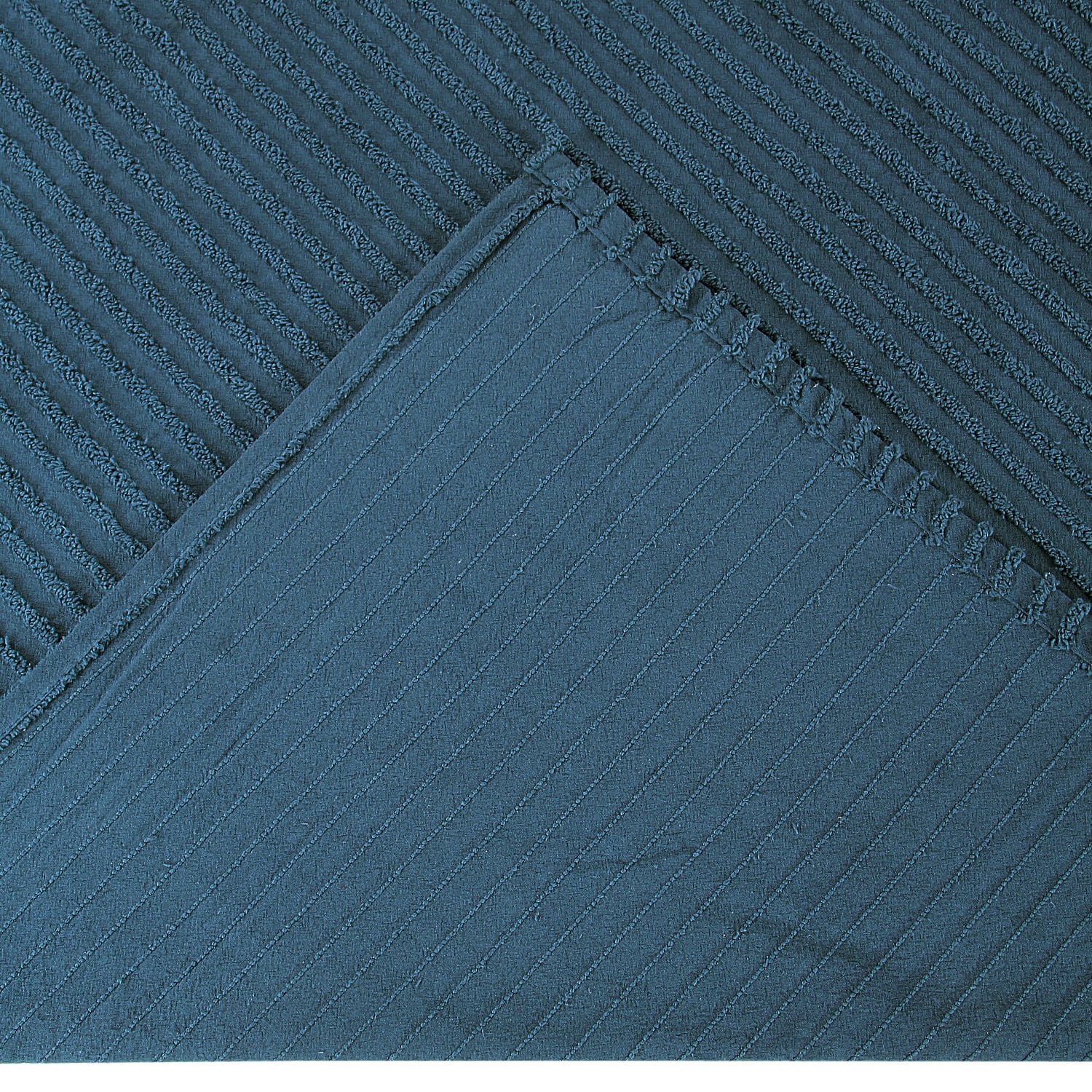 Better Trends Jullian Solid Print 100% Cotton, Full/Double Bedspread, Teal