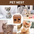 thumbnail image 4 of Cat Cardboard House Cat Scratch House Corrugate Paper Scratcher Box Cat Scratcher Toy, 4 of 8