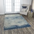 thumbnail image 3 of Alora Decor Radiant 9' x 12' Abstract Blue/Ivory/Gray Hybrid Area Rug, 3 of 4