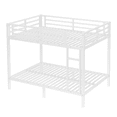 thumbnail image 6 of Tcbosik Bunk Bed Full Over Full Size, Heavy Duty Metal Bed Frame with Ladder and Guardrail, No Box Spring Needed, Off White, 6 of 9