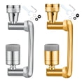 thumbnail image 4 of 1440 Degree Universal Extension Faucet Washbasin Tap Splash Aerator Splash Filter Faucet Faucet Adaptor Rotary Robot Arm Faucets ,Water Saving, 4 of 7
