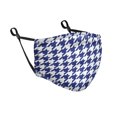 thumbnail image 1 of WIRESTER Reusable Washable Polyester 3 Layers Face Mask For Adult, Blue Houndstooth Pattern, 1 of 1