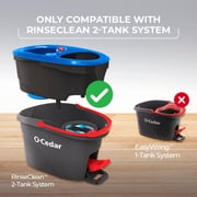 O-Cedar RinseClean Deep Clean Microfiber Spin Mop Head Replacement with Scrub Pad, Machine Washable & Reusable, 1 Count