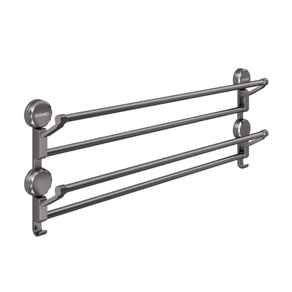 Zapatero, organizador de toallas, toallero de pared, colgador de zapatos para colgar en la puerta Gris 50 cm