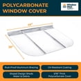thumbnail image 6 of Egress Window Well Kit - Complete Basement Egress Window Kit - Includes Argon-Filled Basement Windows, Windows Well, Ladder and Wells Cover - White, 42"L x 36"W x 72"D, 6 of 6
