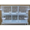thumbnail image 6 of EXTRA LARGE Combo-2 of Triple Stack & Lock Breeding Breeder Flight Bird Cage Double Center Dividers and Side Breeding Nest Box Doors With Rolling Stand, 6 of 8