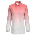 thumbnail image 4 of Aesthetic Antique Pink And White Gradient Long Sleeve Blouse Woman Streetwear Casual Shirts Summer Oversize Woman Streetwear Clothing Birthday Present, 4 of 7