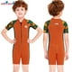 thumbnail image 4 of Niños Trajes de buceo Traje de buceo Esquemas de bañamiento de traje de baño transpirables para bucear Skinorkeling Surfing Natación Naranja XXL 2.5mm Yuarrent OD003671-10, 4 of 7