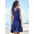 thumbnail image 3 of LASCANA Women's Sleeveless Wrap Look Dress Tie, 3 of 5