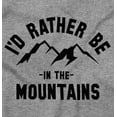 thumbnail image 2 of Rather Be In Mountains Hiking Life Womens Slim Fit Graphic Tee Brisco Brands X, 2 of 5