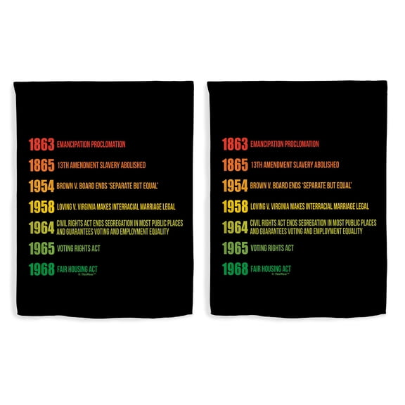 Black History Month Flag Black History Key Dates Legislative Acts 2 Pack Vertical House Flags