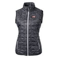 thumbnail image 2 of Women's Cutter & Buck  Black Big 12 Gear Rainier PrimaLoft Eco Insulated Printed Full-Zip Puffer Vest, 2 of 3