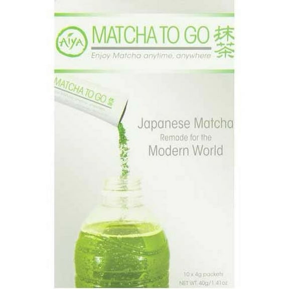 Aiya Matcha to Go Tea Stick Packs, 10 count per pack -- 8 per case.
