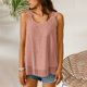 thumbnail image 1 of TaTaai Flattering Ruffle Sleeveless Tank, Women's Boho Chiffon Round Neck Lacing Top, Breathable Summer Style, Ideal for Spring Daily Casual Use Gift, 1 of 8