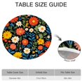 thumbnail image 6 of Pioneer Flower Floral Print Pattern Round Fitted Tablecloth with Elastic Edge,Dining Table Cover Waterproof,Outdoor Round Tablecloth for Camping,Dining,Indoor and Outdoor, 6 of 7