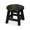 Espresso, variant on Cherry Main Color Carved Stool / Versatile for Ottomans and Mini Tables