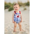 thumbnail image 5 of BemeyourBBs Baby Boys Rompers Independence Day Clothes Summer Overalls Jumpsuits, 5 of 9