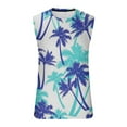 thumbnail image 5 of Njoeus Mens Undershirts Workout Tops Mens Floral Print Tank Top Summer Casual Novelty Gym Workout Bodybuilding Tank Tops Sleeveless Tees Hawaiian Beach Shirts M-4Xl Men's Tank Tops, 5 of 5