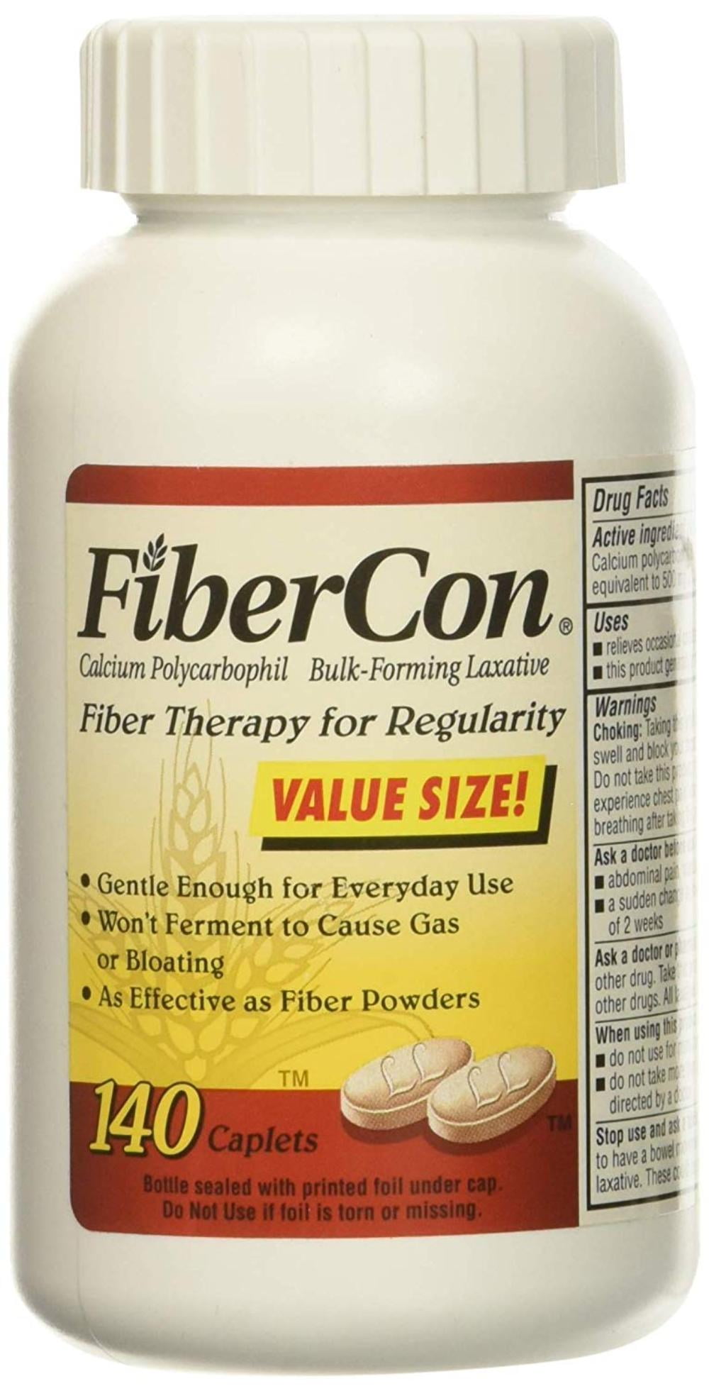 Fiber Therapy For Regularity 140 Caplets, Fibercon Helps restore and