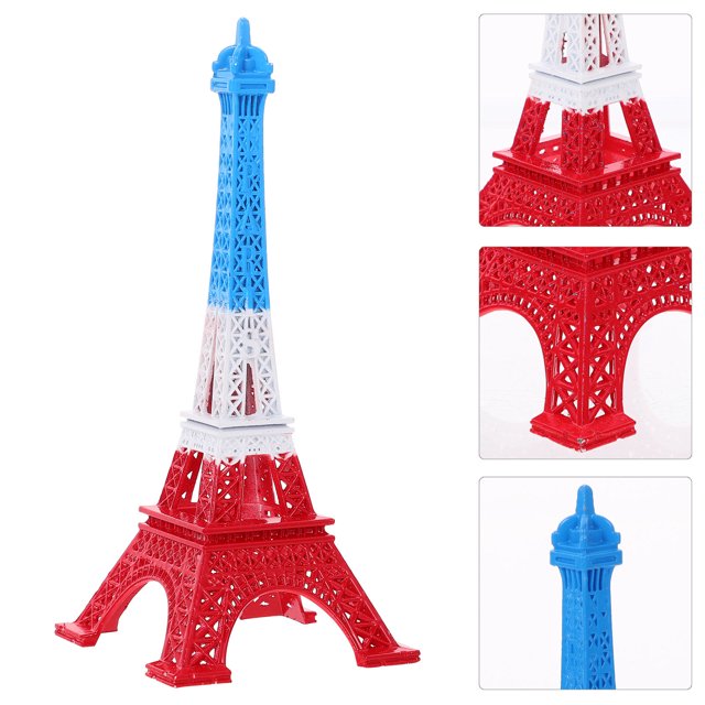 Houderco De Torre Eiffel En Metal Para Adorno De Con Textura Y Vintage