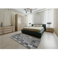 thumbnail image 5 of Ahgly Company Machine Washable Indoor Rectangle Transitional Carbon Gray Area Rugs, 4' x 6', 5 of 7