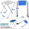 thumbnail image 2 of Silla Portátil Plegable para Camping, Silla Plegables para Pesca, Acampar Senderismo, Jardinería, Playa, Teniendo Estructura de Acero Resistente y Asiento de Lona Impermeable, 2 of 4