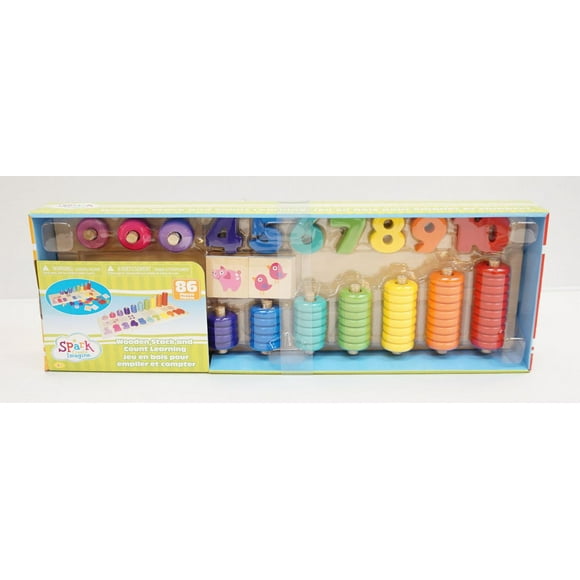Wooden Stack and Count Learning, Wooden Learning toy