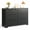 6 Drawers Double-Black, variant on Dresser for Bedroom,6 Drawer Double Dresser, Anti-Tip Safety, Modern Wood Chest of Drawers, Black