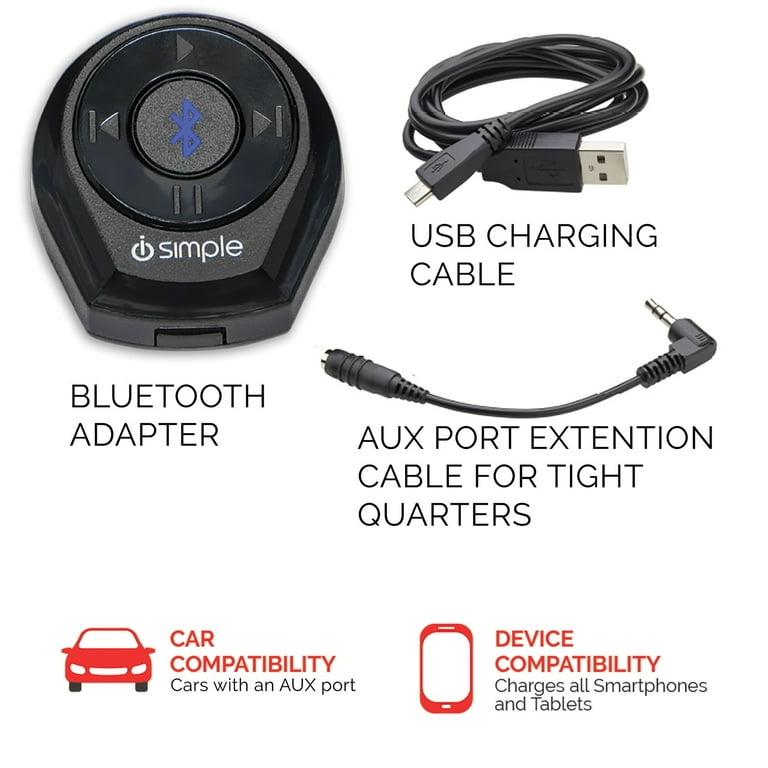 iSimple ISBT32 BluJax 3.5mm Auxiliary Input Bluetooth Adapter for Music  Streaming