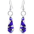 thumbnail image 1 of Boucles d'Oreilles Pendentif Pendentif en Verre de Mode en Forme de Goutte d'Eau à la Main, 1 of 4