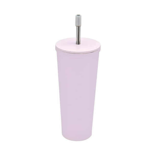 Termo popote metal, - Termo sena rosa 6.5 x 20.6