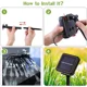 thumbnail image 5 of ZHAOCHENG Luz Solar Exterior, ZVO 30 LED 6.3M Luz Solar de Gota de Agua para Exteriores e Interiores, Lámpara Decorativa Impermeable para Jardín, Árboles, Fiestas de Navidad, Terraza (Blanco), 5 of 5